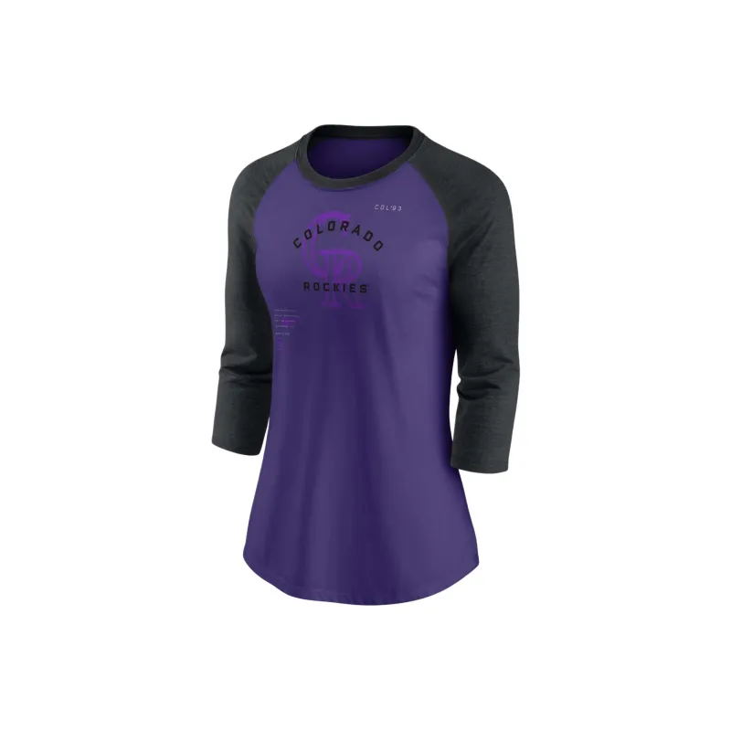 Nike Next Up MLB Colorado Rockies Baseball Jacket Women's Purple/Black-0
