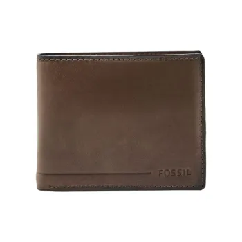 FOSSIL Leather Wallet Men's Brown