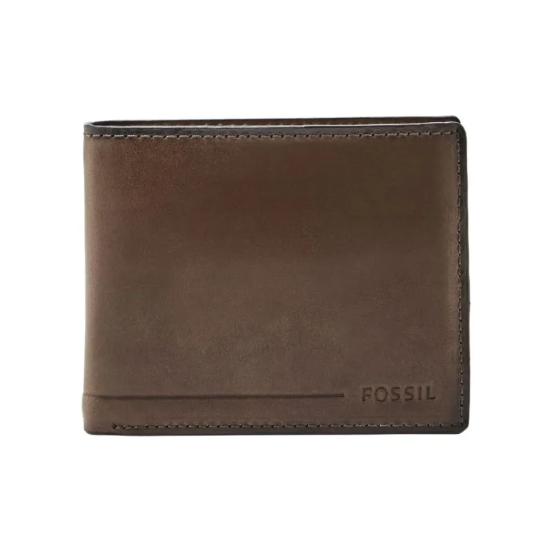 FOSSIL Leather Wallet Regular Men's Brown-0