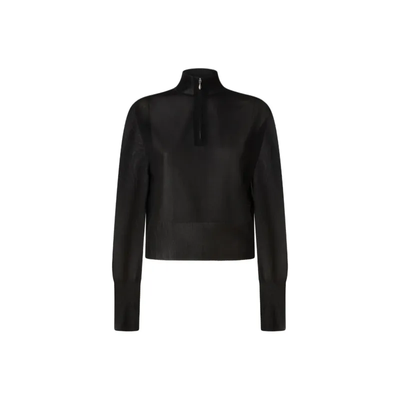 PINKO X Patrick McDowell Half zip Blouse-0