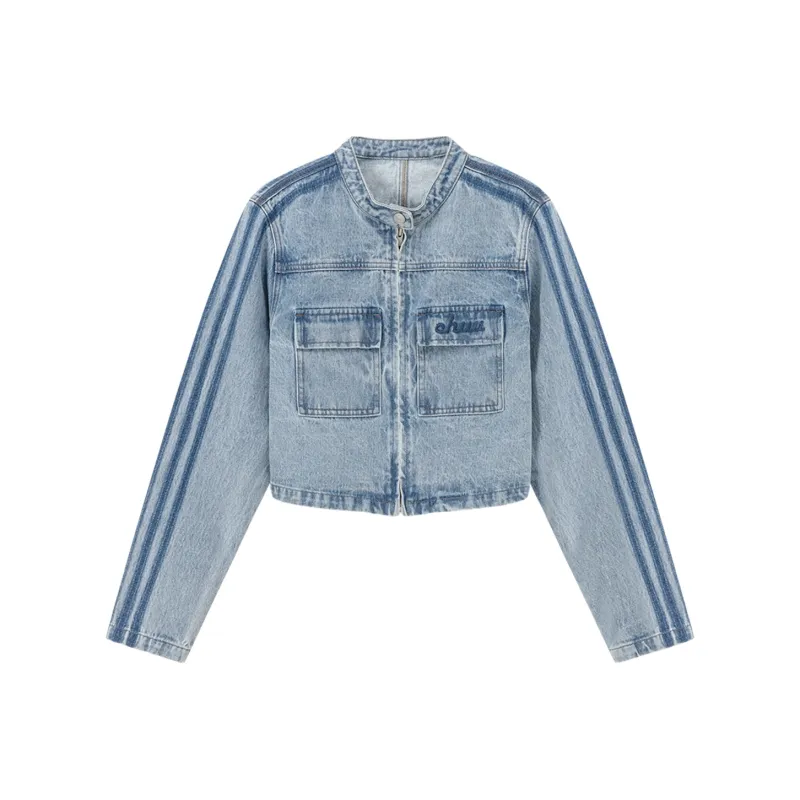 CHUU Cropped Coats Women's Blue-0