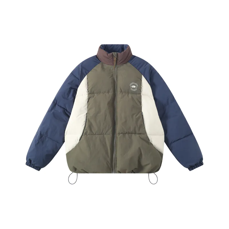 Saotome Puffer Jacket Women's Blue White Green Multicolor-0