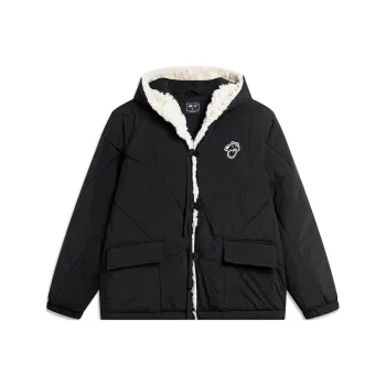 LiNing x LEAGUE OF LEGENDS Puffer Jacket Women's Black Ecru