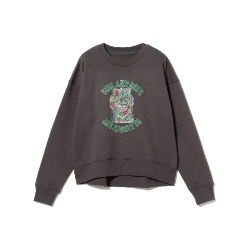 Beams Sweatshirt Women's Charcoal Brown-0