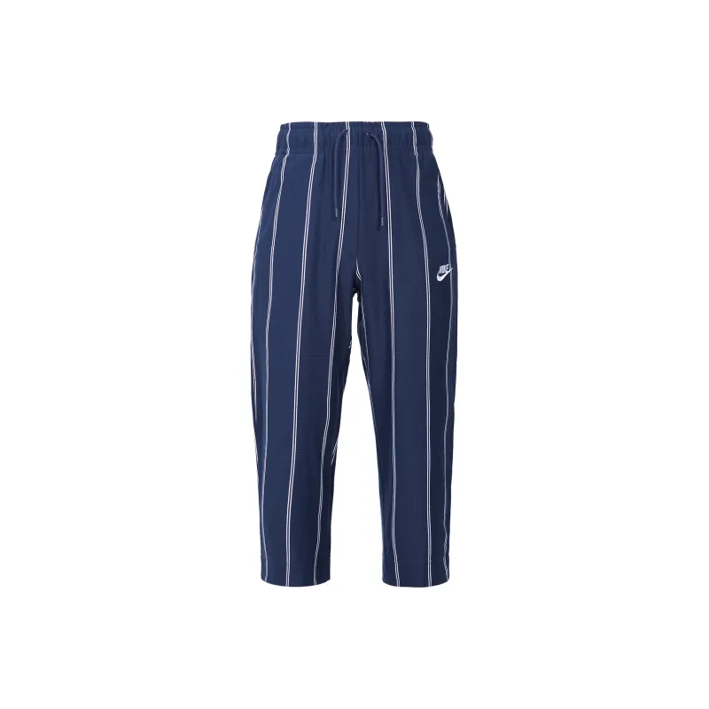 Nike Sportswear Women's Stripe Capri Sport Pants Blue-0