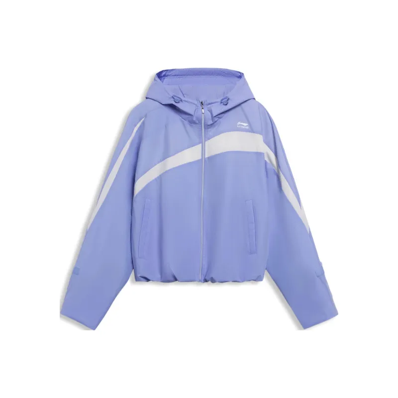 LiNing Sports Trend Series Trench Coat Women's Violet Blue-0
