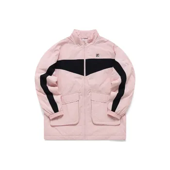 FILA Athletics Puffer Jacket Women's White Lime Pink
