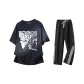 Navy Blue+Black Pants