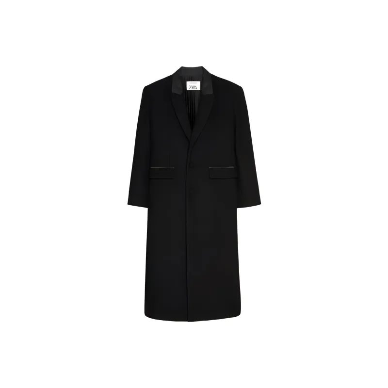 ZARA Coats Women's Black-0