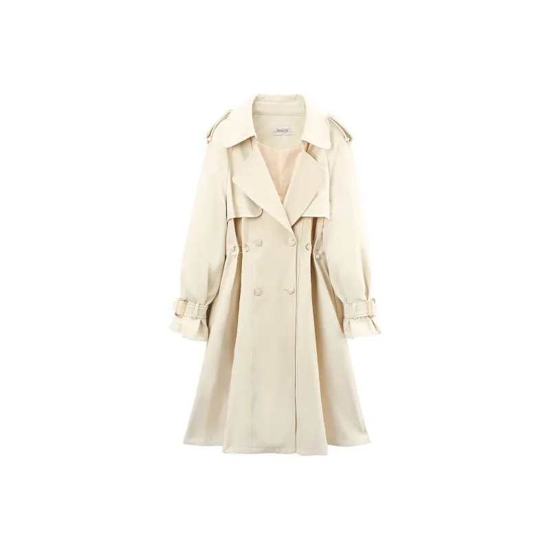 A paradise for awakening Trench Coats Women's-0
