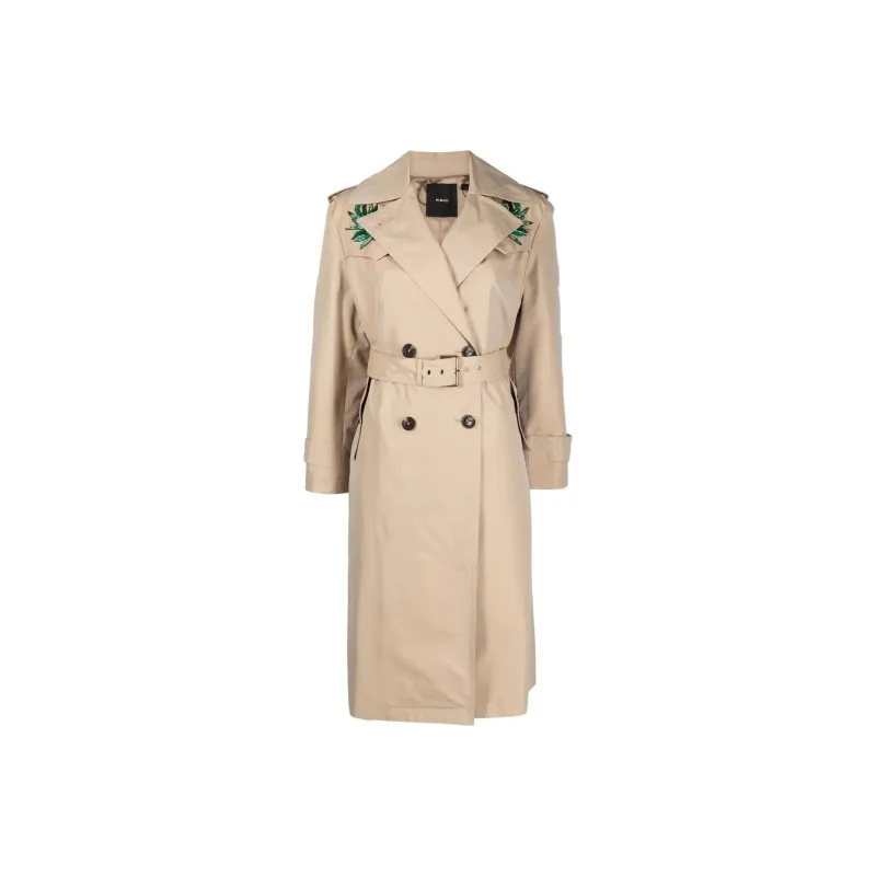 PINKO Trench Coats Women's Khaki-0