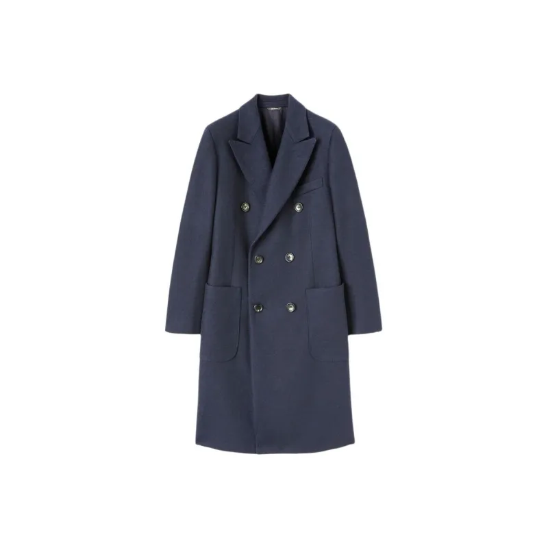 Loro Piana Herwin Coat Coats Women's Dark Blue-0