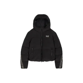 EMPORIO ARMANI EA7 SS24 Puffer Jacket Women's Black