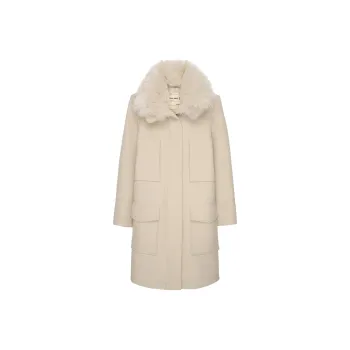 ZARA Coats Women's Frosted White