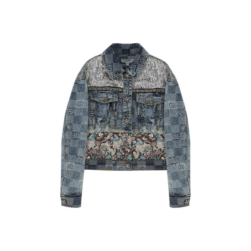 LULUALWAYS SS22 Denim Jacket Women's Blue-0