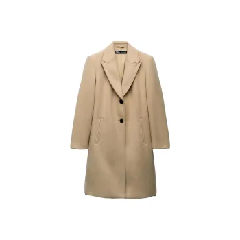 ZARA Coats Women's Tan