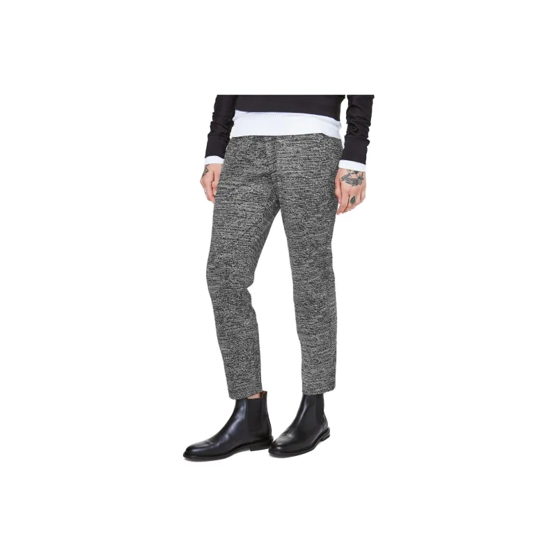 Lululemon On The Fly Casual Pants Women's Black/White Polka Dots-0