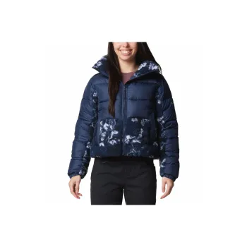 Columbia LEADBETTER POINT II PRINTED Puffer Jacket Women's Marine Blue