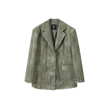 Ouyang Leather Jackets Women's