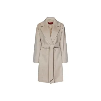 MaxMara Studio Belted Long Sleeved Coat