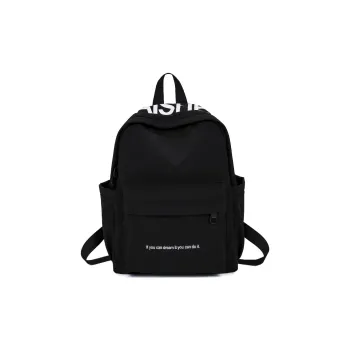 Yalu Nylon Dual Strap Backpack Unisex Black/Pink/Khaki/Light Blue
