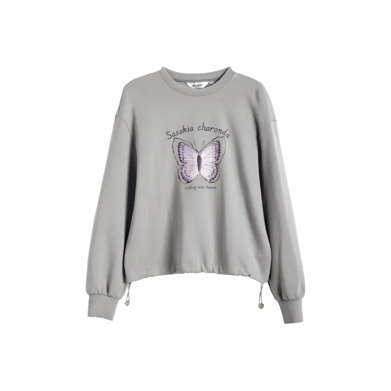 Olrain Sweatshirts Women's Gray-0