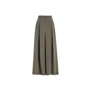 SCANLAN THEODORE Silk Crop Trouser Casual Pants Women's Taupe/Taupe