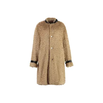 JIL SANDER Detachable Leather Neck Strap Calf Length Coat