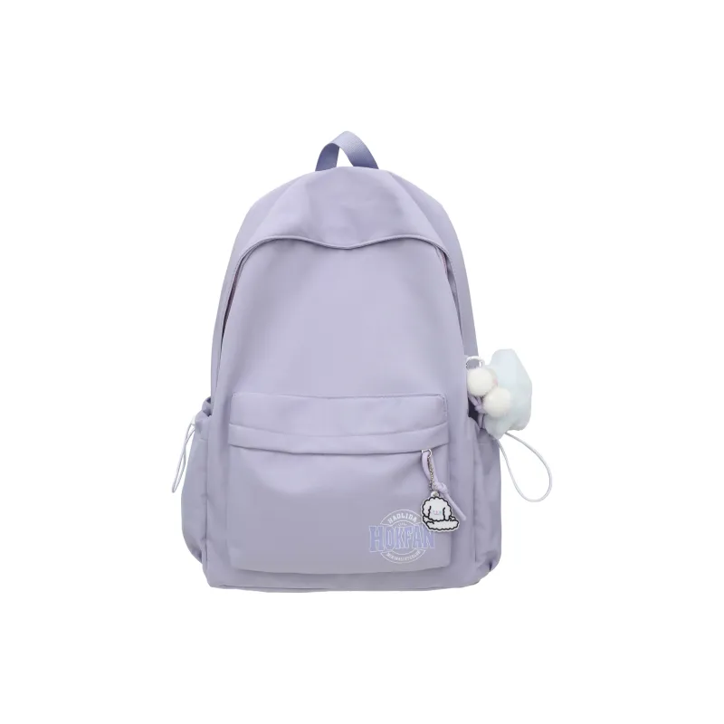 AIBAG Nylon Backpack Unisex Purple/Blue/Pink/Red/Black/White-0