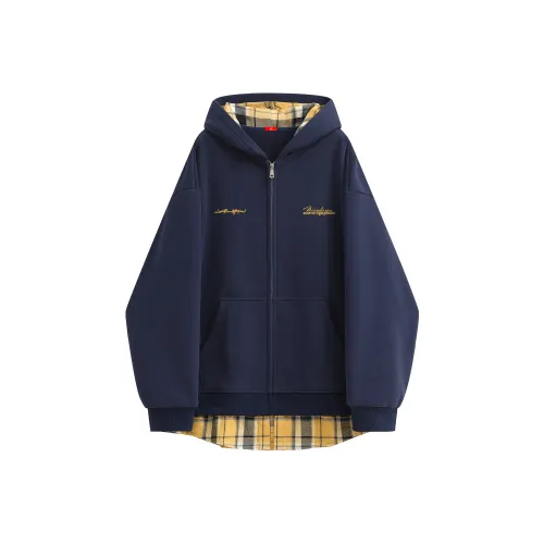 MIIOW Trend Party Series Sweatshirt Unisex Navy Blue & Yellow