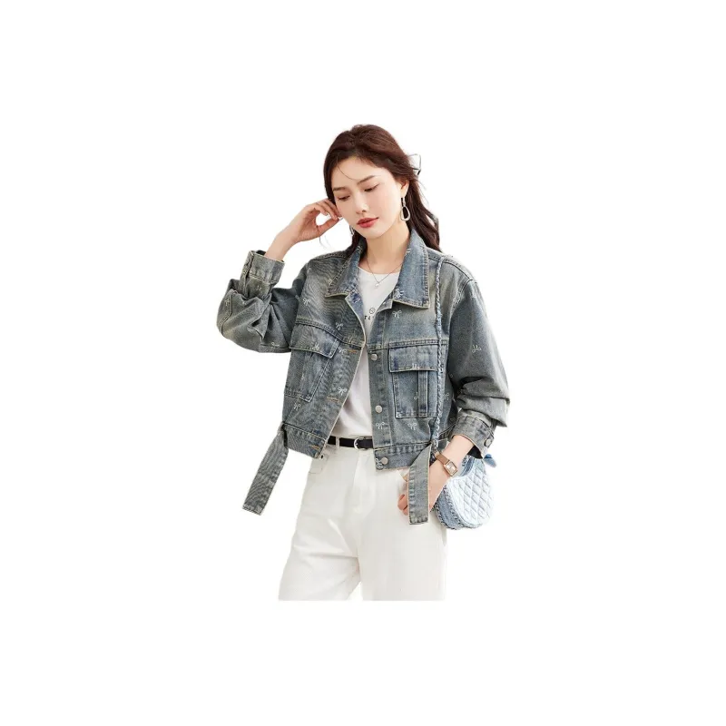 TERRE BLEUE Denim Jacket Women's Blue-0