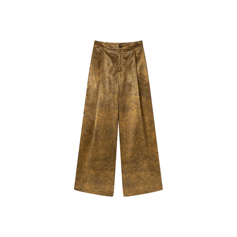 Ouyang Casual Pants Women's Gold Brown-0