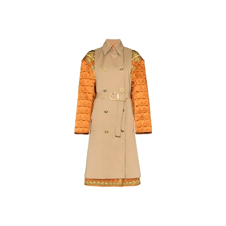 VERSACE Trench Coats Women's Brown-0