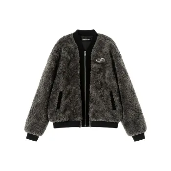 ETERNITY ITA Cropped Coats Women's Brown Gray