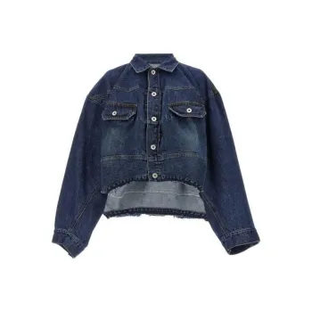 Sacai Raw cut Hem Denim Jacket