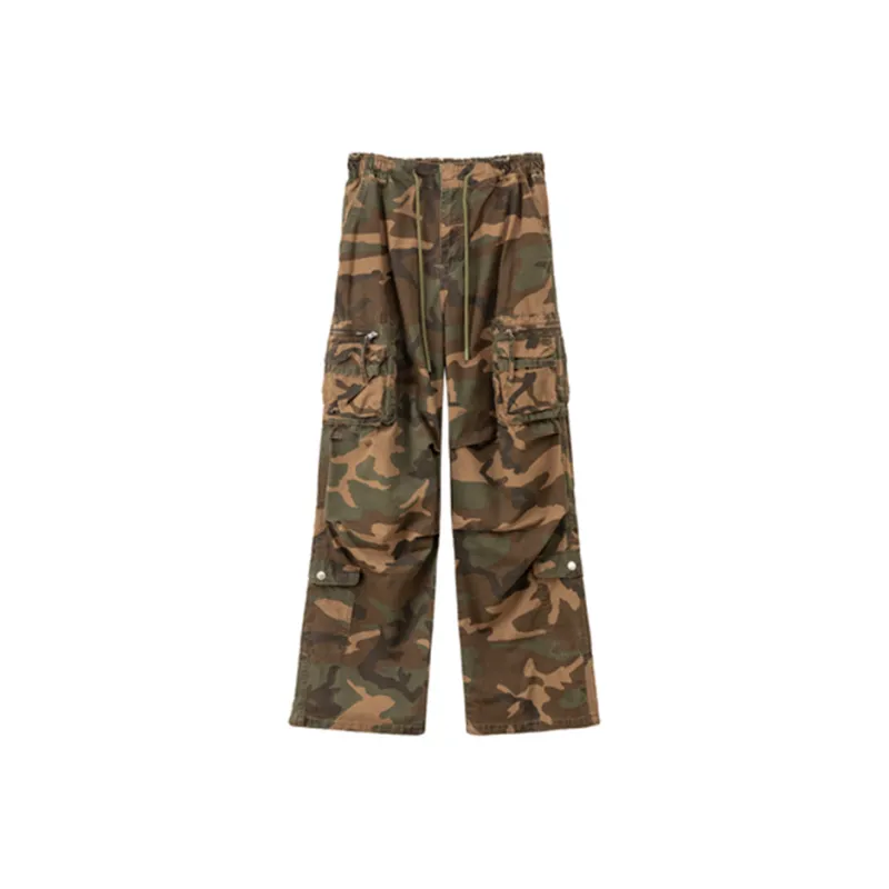 NO ONE ELSE 2024 Fall High Rise Casual Pants Unisex-4