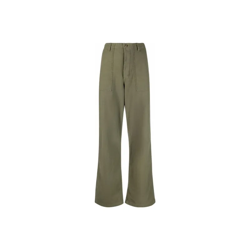 R13 Low rise Wide leg Trousers-0