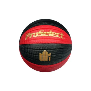 ProSelect PU Basketball Black Red Size 7 Ball Street Training Competition Unisex