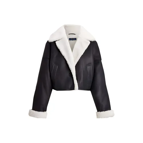 Polo Ralph Lauren FW22 Cropped Coat Women's Black