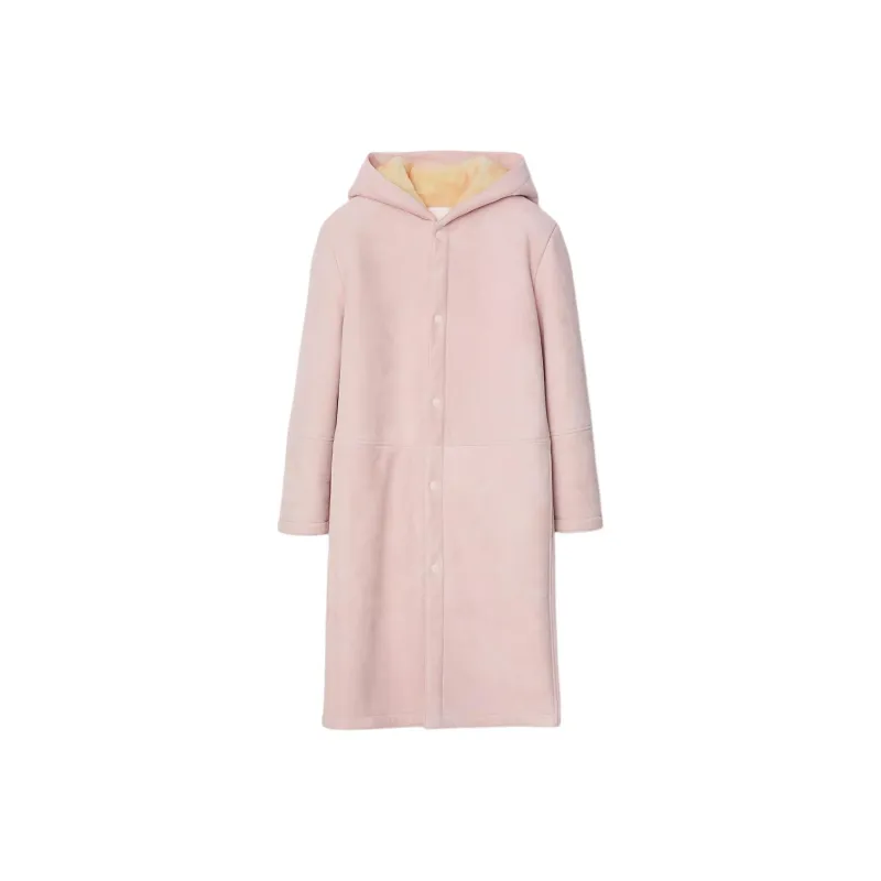 Burberry Coats Women's Pastel Pink-0