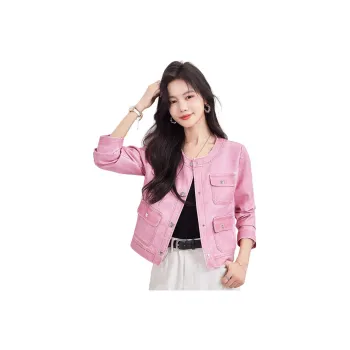 CARBAMMI Leather Jacket Women's Pink