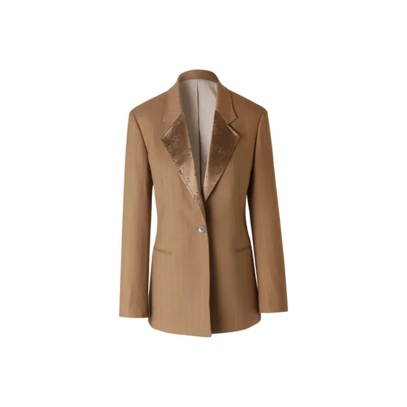 VVNK JANE PLUS Business Suit Women's Print Coffee-0