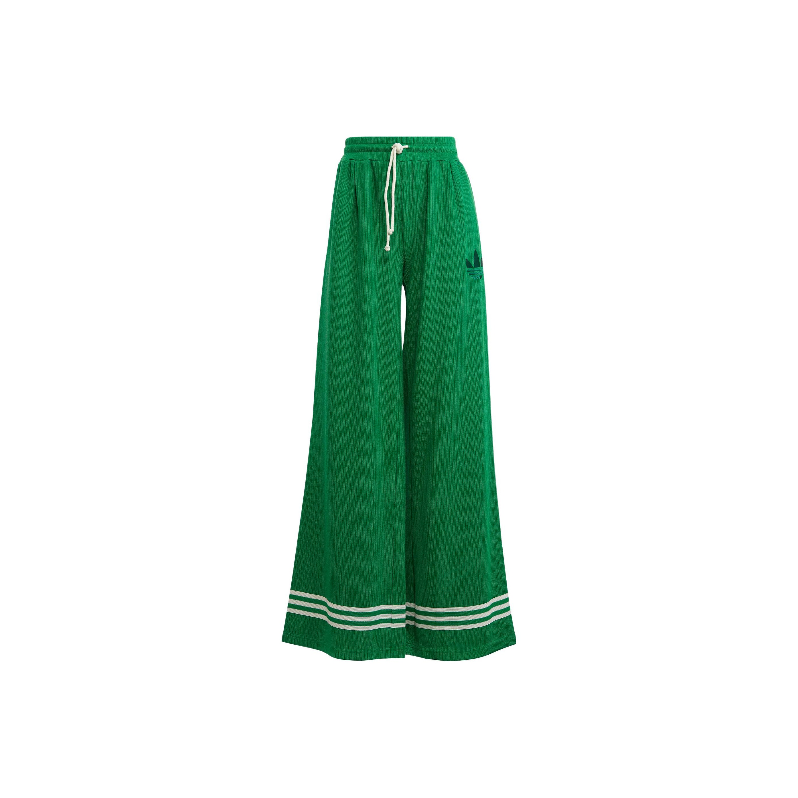 Adidas originals ADICOLOR 70S KNIT WIDE LEG TRACK PANTS - POIZON
