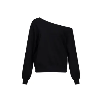 PAZZO Asymmetrical Shoulder Sweatshirt Women's