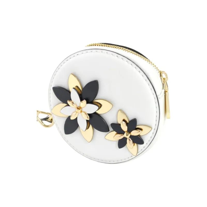 MICHAEL KORS Leather Coin Purse Women's Optical White-4