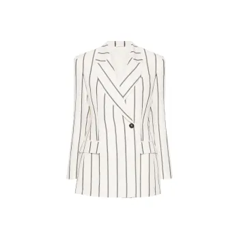 Brunello Cucinelli Striped Tailored Blazer