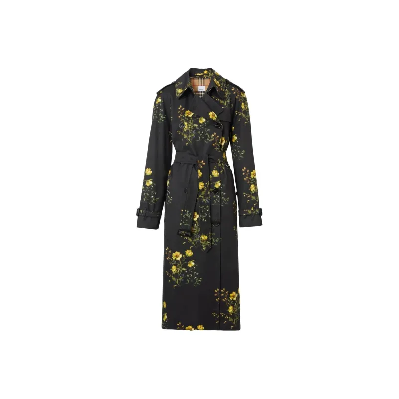 Burberry Trench Coats Women's Black-0