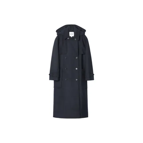 COS Coats Women's Navy Blue