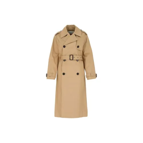 SAINT LAURENT Trench Coats Women's Beige