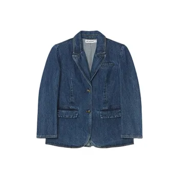 Self-portrait Denim Jacket Women's Denim Blue